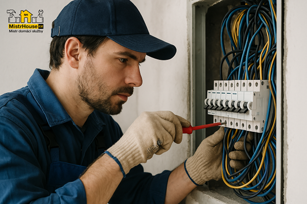 Profesionální elektrikář pro bezpečný a moderní domov